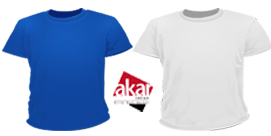 Örnek Arkalı Önlü Tişört (T-Shirt) Baskısı